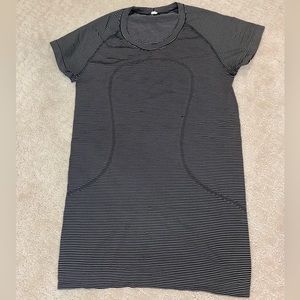 Black and white stripped Lululemon shirt